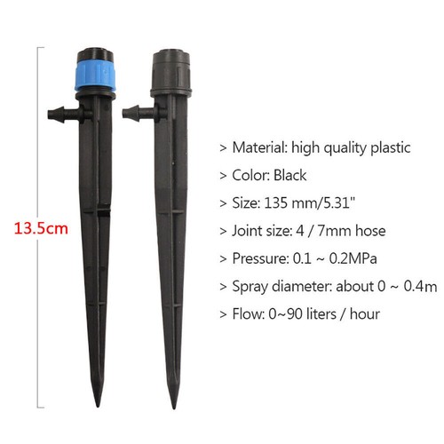 50PCs 13cm Micro Bubbler Dripper Water Irrigation Adjustable Lawn Sprinklers - Picture 7 of 10