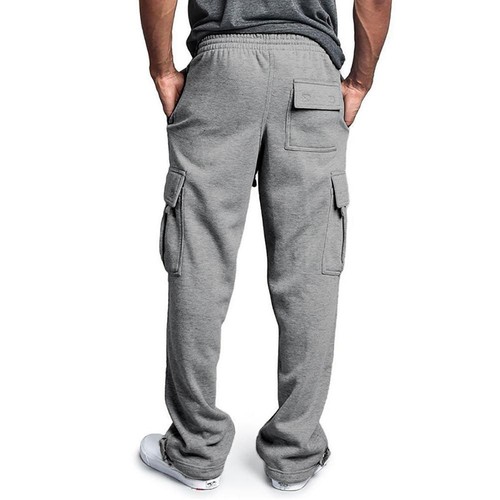 G-Style USA Men's Jogger Heavy Weight Fleece Cargo Pocket Sweat Pants - Picture 4 of 24