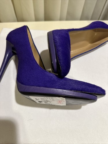 BALENCIAGA VIOLET PONY HAIR PUMPS SIZE 36 EU NET - Picture 10 of 17