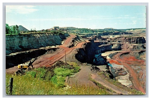 Iron Ore Mine, Mesabi Iron Range, Minnesota MN Postcard