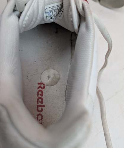 Reebok UK Flag White / Red Classic Men's Shoes Size 13 Chunky Leather Retro Y2K - Picture 13 of 14