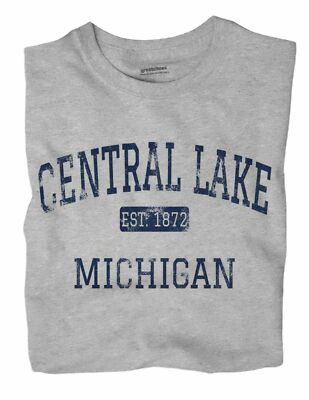 Central Lake Michigan MI T-Shirt EST