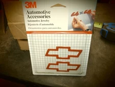 3M automotive accessories Chevrolet Bowtie Automotive Jewelry Vintage NOS 3 1/2"