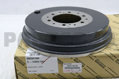 【porte】 SUBURBAN Dirt 424310K120 Genuine Toyota DRUM SUB-ASSY, REAR BRAKE 42431