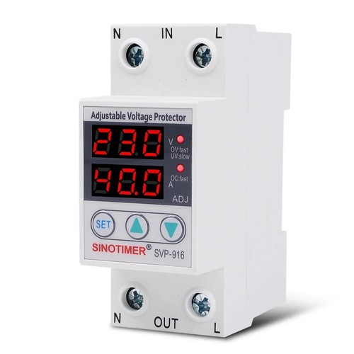 40A 63A 80A Auto Recover Over Under Voltage Limit Current Protection Relay 220V - Picture 26 of 41