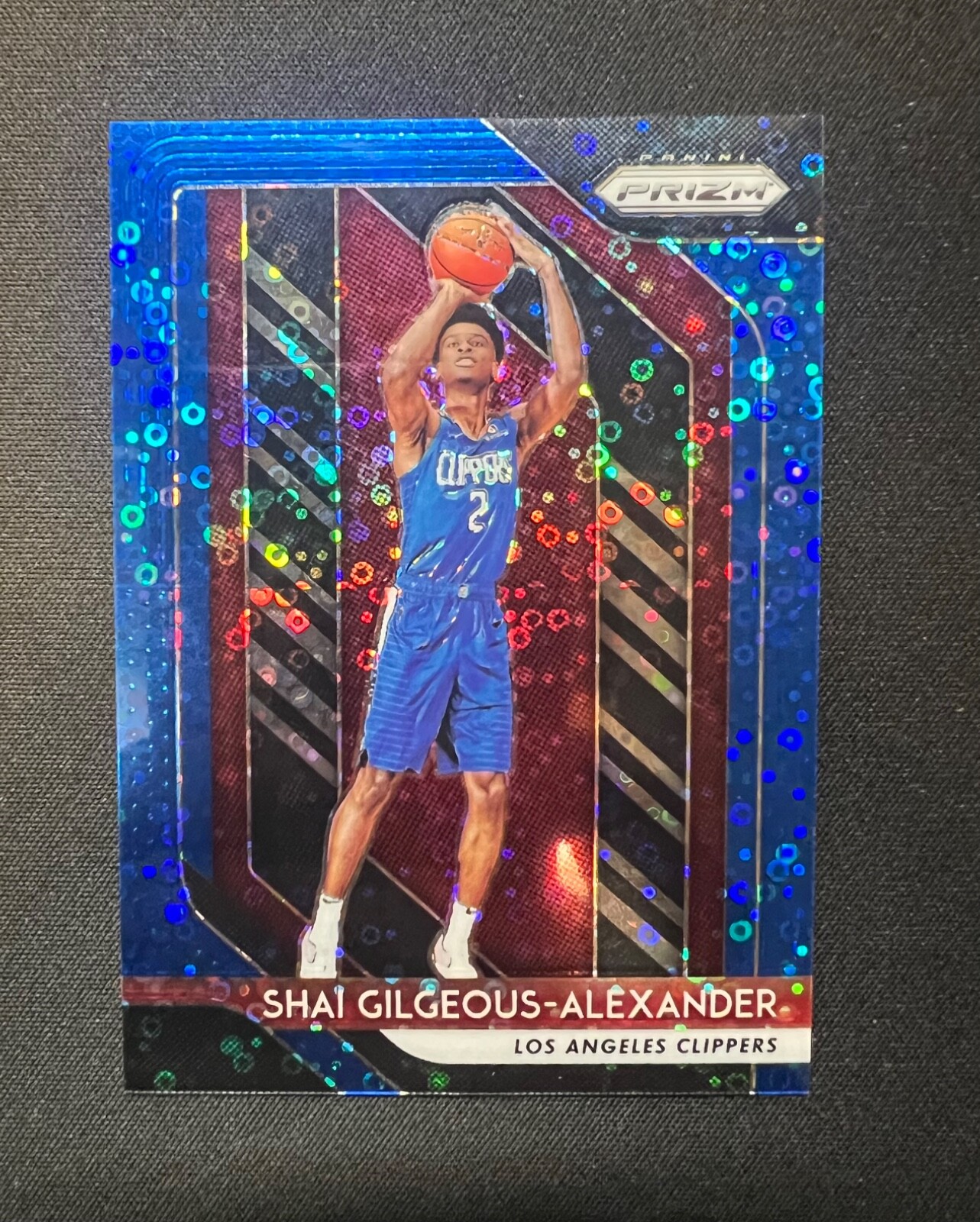 2018 Prizm Fast Break Blue Shai Gilgeous Alexander RC   013/175 MVP SGA