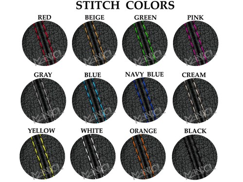 PARA VOLVO S60 II V60 XC60 FUNDA PALANCA DE CAMBIOS CUERO NEGRO COSTURAS GRIS - Imagen 5 de 5