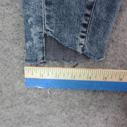 Pantalones de mezclilla para mujer Mavi Gold 27 azul lavado a la piedra tiro alto Tess retorcidos ajustados - Imagen 6 de 13