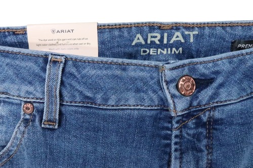 $110 NWT ARIAT ITALIAN PREMIUM DENIM STRAIGHT CROP CASPIAN WOMENS 34 R X 26 JEAN - Picture 7 of 14