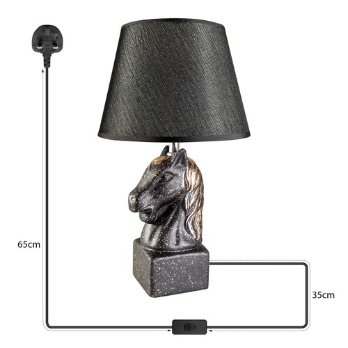 Lámpara de mesa con pantalla a juego - Lámparas de noche modernas luz de escritorio para sala de estar - Imagen 48 de 103
