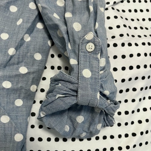 Tommy Hilfiger Polka Dot Cotton Jacket Blue and White Size L - Picture 5 of 5