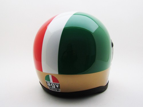 VINTAGE AGV AGOSTINI Motorcycle HELMET AGO GP Rider Racing Isle of Man TT Bike - Picture 6 of 8