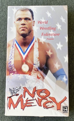 WWF No Mercy 2001 VHS Kurt Angle Steve Austin Jericho Rock Kane WWE Wrestling - Picture 2 of 6
