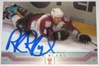 ROB BLAKE SIGNED UPPER DECK COLORADO AVALANCHE CARD AUTOGRAPH AUTO!!