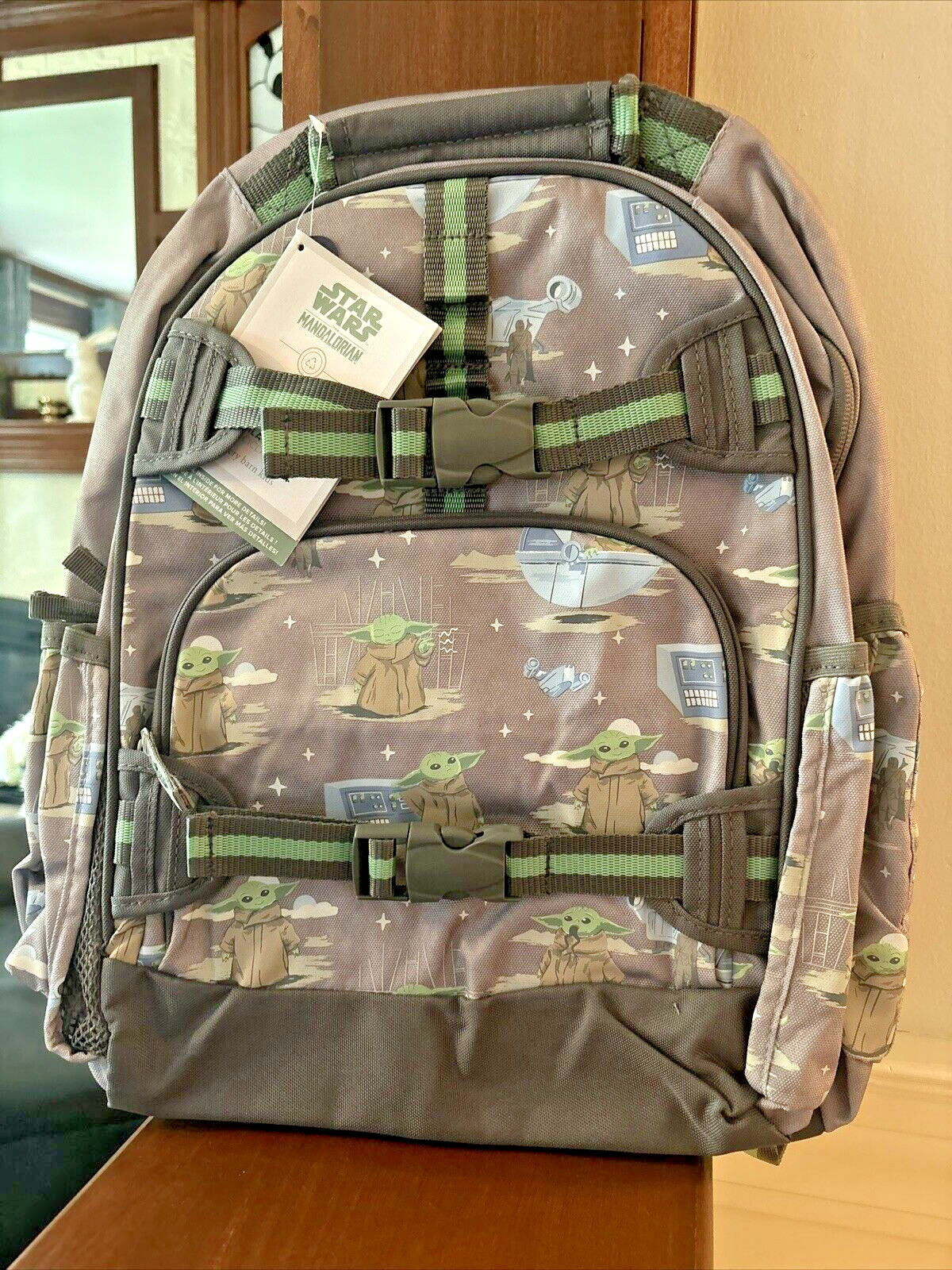 PONY Zaino scuola ceramica fienile Disney STAR WARS Grogu borsa da viaggio Mandalorian ? .