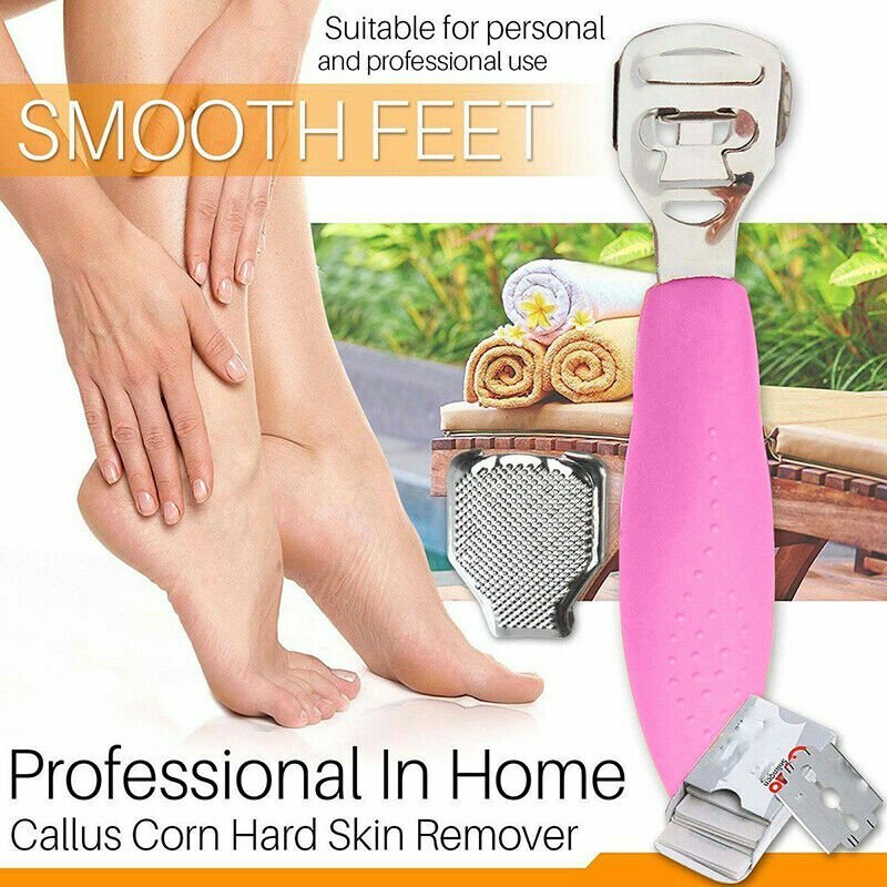 Dead Skin Pedicure Knife Shaver Remover Foot Care Scraper Tools Razor 10 Blade eBay