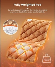 Weighted Heating Pad + Far Infrared Therapy Electric Heated Wrap Muscle Relief