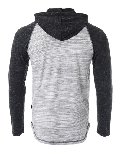 ZIMEGO langärmeliger Kapuzenpullover für Herren - leichter farbiger Blockpullover mit Kapuze - Bild 5 von 18