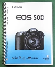 Canon EOS-50D Instruction Manual: 228 Pages & Protective Covers!
