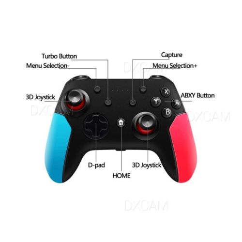 Pro Wireless Controller Gamepad Dual Vibration For Nintendo Switch / OLED / Lite - Picture 4 of 6