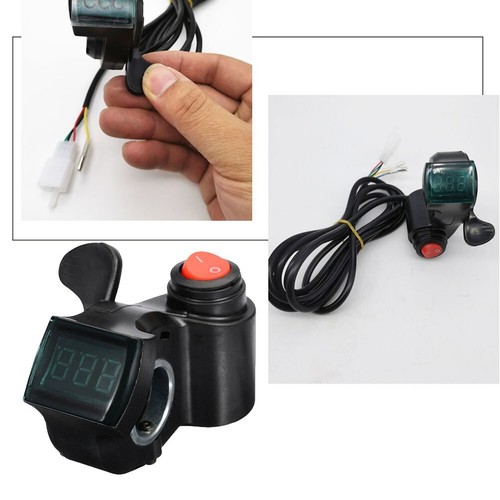 1 Set E-Bike Throttle 150g Accessories Approx 1.5m Black Hot Sale New Practical - Picture 10 of 16