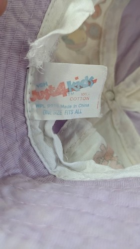 Vtg Tweety Bird Tennis TODDLER BUCKET HAT Purple Looney Tunes Warner Bros 1984 - Bild 5 von 10