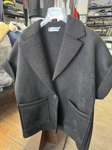 Giacca Donna Please Ecomontone Nero O Camel manica 3/4 - Imagen 4 de 7