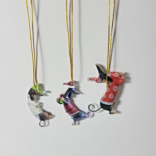 Adorno de acrílico Dachshund decoración árbol de Navidad coleccionable Doxie Lover - Imagen 9 de 50