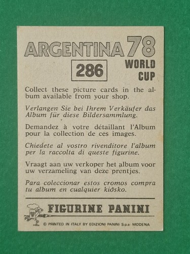 M.lista 201 - 400 Figurine Panini WC Argentina 78 scegli mancanti Choice missing - Foto 153 di 367