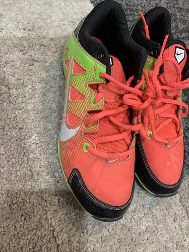 Nike Hyperdiamond Fast Flex Cleat Kids Youth 5.Y Softball Baseball 684681-610 - Picture 4 of 11