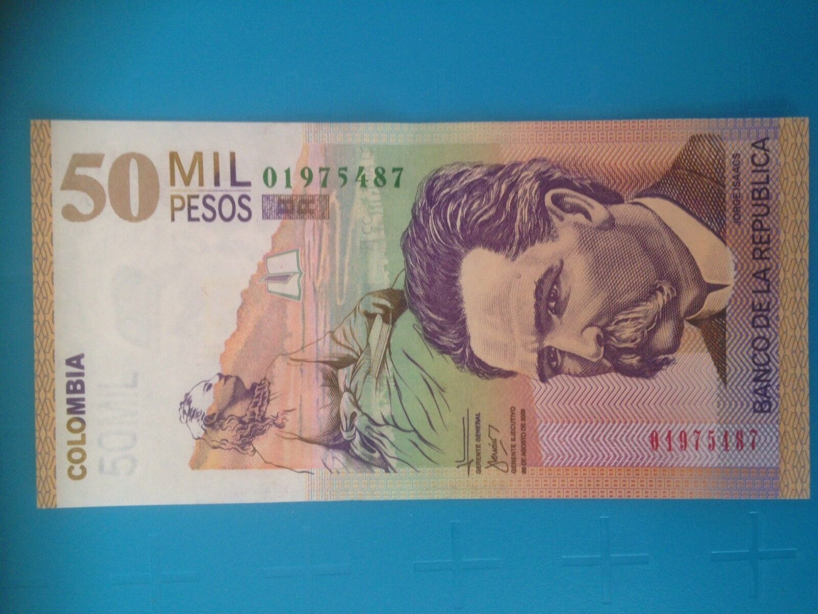 Colombia 50 MIL 50000 Pesos  UNC  bundle set lot 10 bills banknotes consecutive