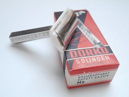 DORKO SOLINGEN Vintage Antiker Rasierer DE Razor 3 Pcs Shaver from NOS! - Foto 3 di 10