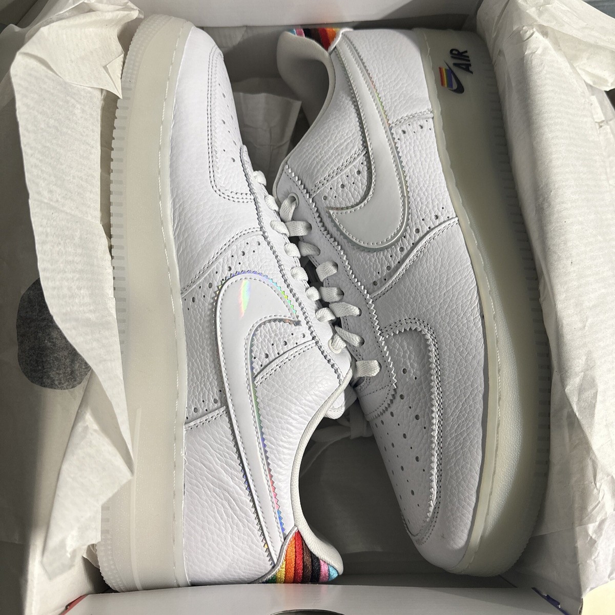 Nike Air Force 1 Low Be True Multicolored Sneakers Cw7581 100 Size 14
