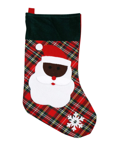Weihnachtshaus Filz Nikolausstrumpf - braun & schwarz Weihnachtsmann - 1 oder mehr wählbar! - Bild 9 von 9