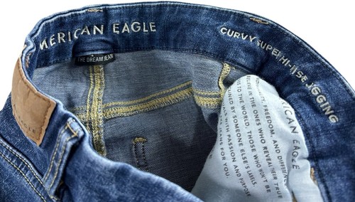 American Eagle Curvy Super Hi-Rise Jegging Jeans Gr. 0 Distressed Torn Dream Jeans - Bild 4 von 6