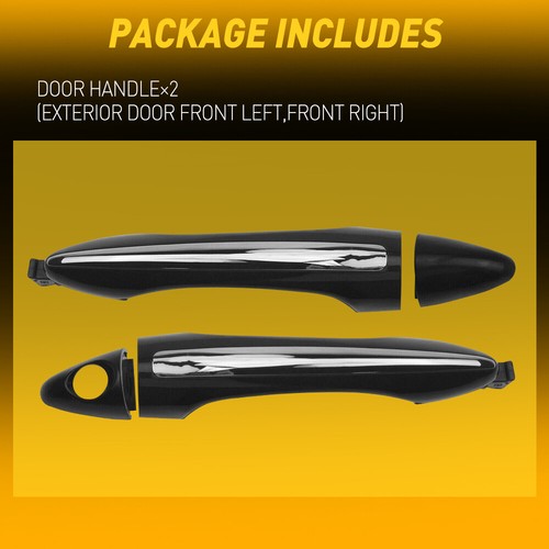 For Kia Forte K3 2014-2018 ABS Black Side Door Smart Handle Cover Trim 2pcs - Zdjęcie 8 z 10