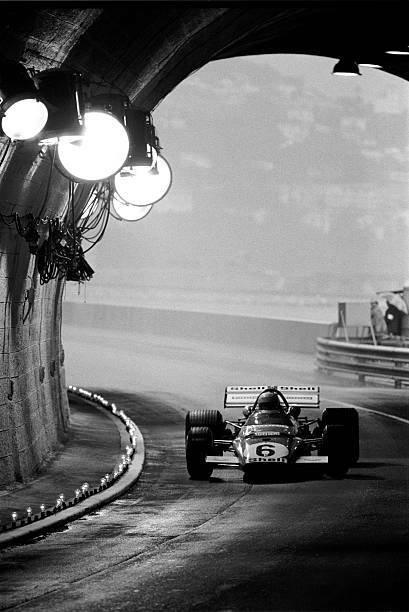 Mario Andretti Swings Into Monaco's Famous Tunnel 1971 OLD PHOTO Mario Andretti Swings Into Monaco's Famous Tunnel 1971 OLD PHOTO