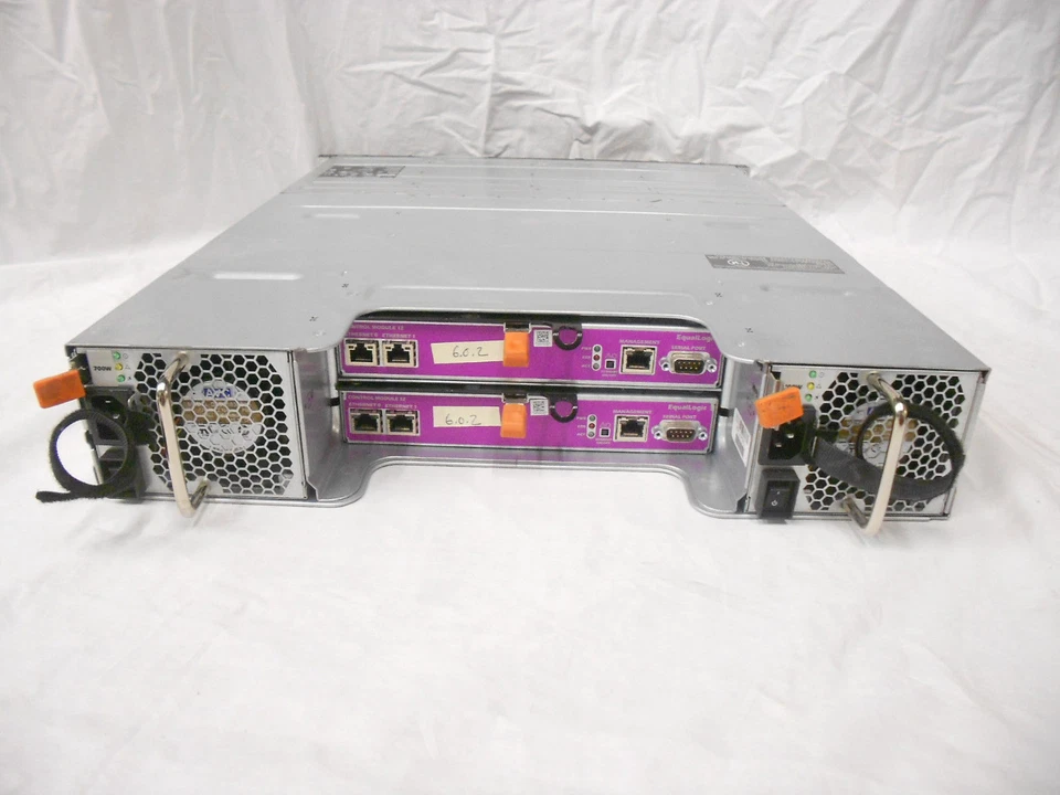 DELL EQUALLOGIC PS4100 12TB 12x 1TB 7.2K SAS iSCSI STORAGE SAN 2 Type 12 PS4100E - Image 2 of 2
