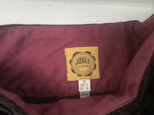 Joules Size 10 Needlecord Skirt Pleated Bow Front, Plum Colour, W30” L20” - Picture 3 of 4
