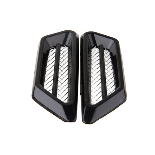 2x Car Side Air Flow Vent Fender Stickers Decal Decor Exterior Accessories Black - Imagen 10 de 15