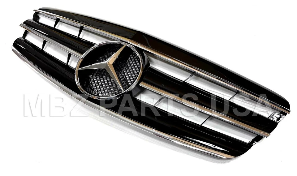 Rejilla Clase S Negro Cromo S63 S350 S550 2007 2008 2009 W221 Emblema Foto 2 de 4