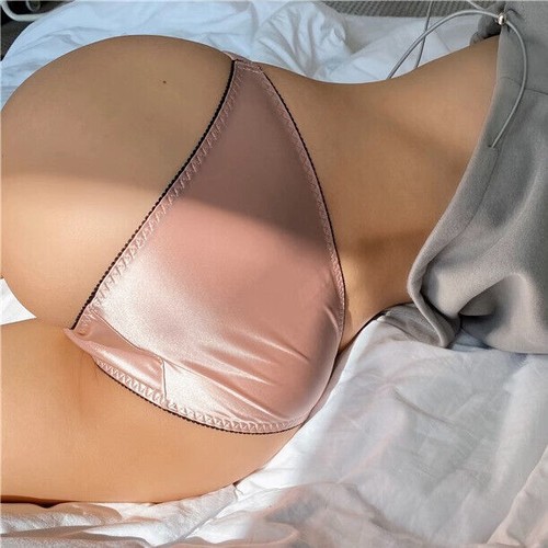 1/5er Pack Set Damen String Bikini Höschen Satin Tangas Unterwäsche Vintage Panty - Bild 5 von 15