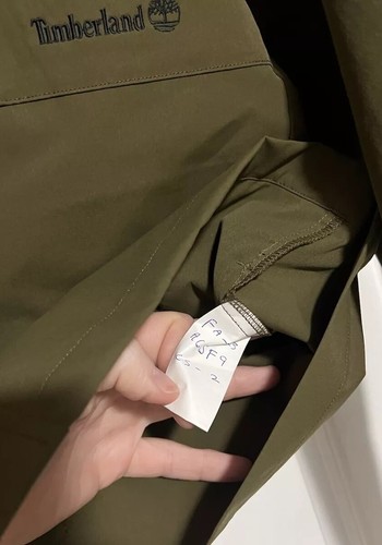 🔥NWT New Timberland Men's Olive Green Full Button Up Jacket Fall ‘23 Size Med🎄 - Picture 7 of 17