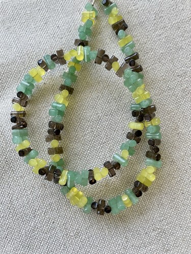 Edelsteinkette Aventurin Serpentin Rauchquarz - Bild 1 von 6