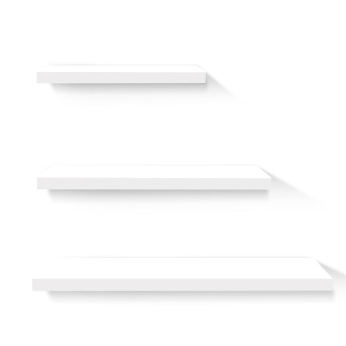Artiss Floating Wall Shelf Set DIY Mount Shelves 3pcs Book Display Rack White - Picture 9 of 9
