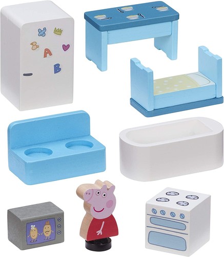 Peppa Wutz Madera Juguete Casa de Familia (Con Figuras & Accesorios) - Imagen 5 de 6