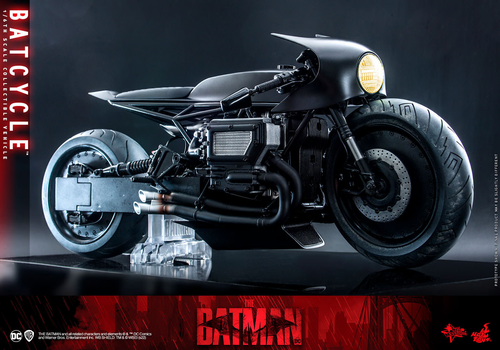 THE BATMAN~BATCYCLE~ACCESSORIO VEICOLO FIGURE SESTA SCALA~MMS642~HOT TOYS~MIBS - Foto 7 di 13