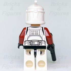 LEGO&reg; Star Wars Clone Trooper Captain Minifigure Phase 1 Red 75021 sw0492 AOTC