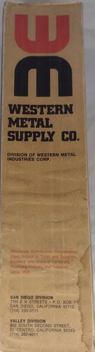 VINTAGE WESTERN METAL SUPPLY COMPANY GENERAL HARDWARE CATALOG 1972 (SAN DIEGO) - Picture 2 of 6