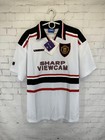 MANCHESTER UNITED 1997 1999 VINTAGE RETRO FOOTBALL SHIRT JERSEY AWAY SIZE XL